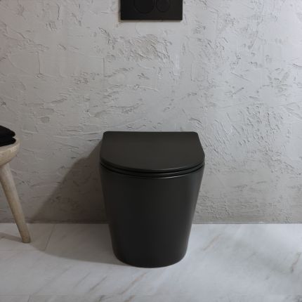 Staand Toilet Modern Rond met Soft-Close Toiletzitting | Keuze Afwerking | Elements