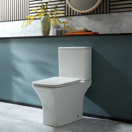 Duoblok Toilet Modern met Soft-Close Toiletzitting | Keuze Afwerking Spoelknop | Avenham