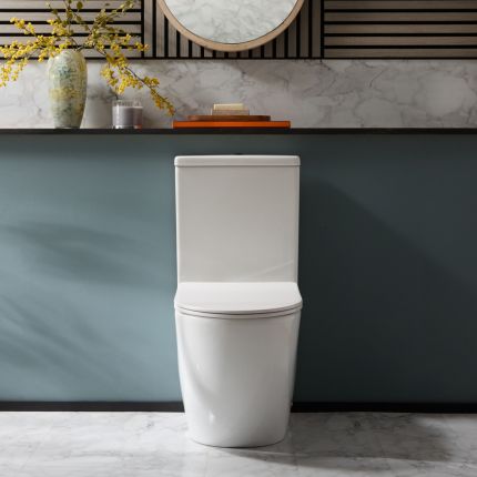 Duoblok Toilet Modern met Soft-Close Toiletzitting | Keuze Afwerking Spoelknop | Otterton