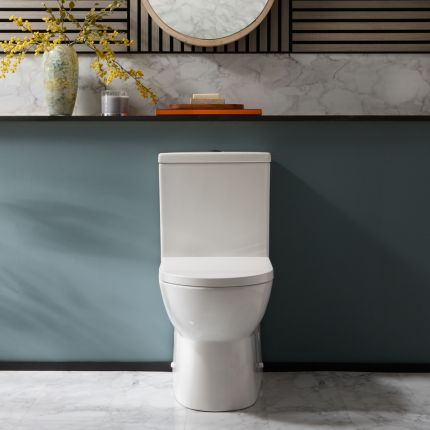 Duoblok Toilet Modern met Soft-Close Toiletzitting | Keuze Afwerking Spoelknop | Hatfield
