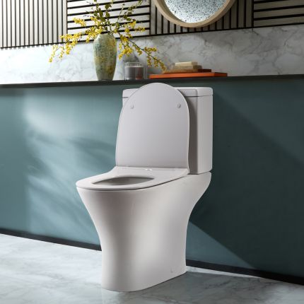 Duoblok Toilet Modern met Soft-Close Toiletzitting | Keuze Afwerking Spoelknop | Marbury