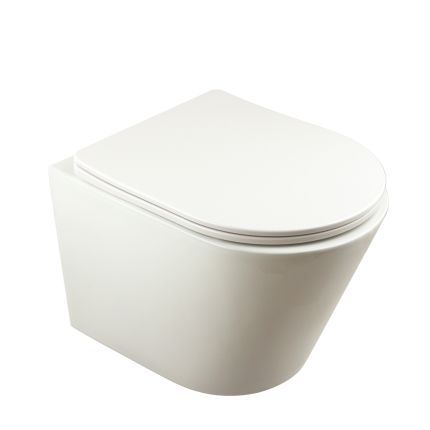 Hangend Toilet Modern met Soft-Close Toiletzitting - Wit | Colby