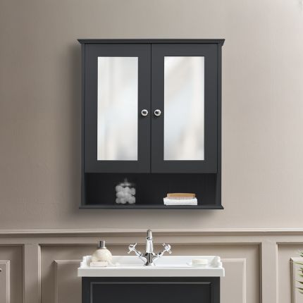 Hudson Reed Thornton - Traditionele Spiegelkast - 65cm x 75cm - Keuze Afwerking en Handgrepen