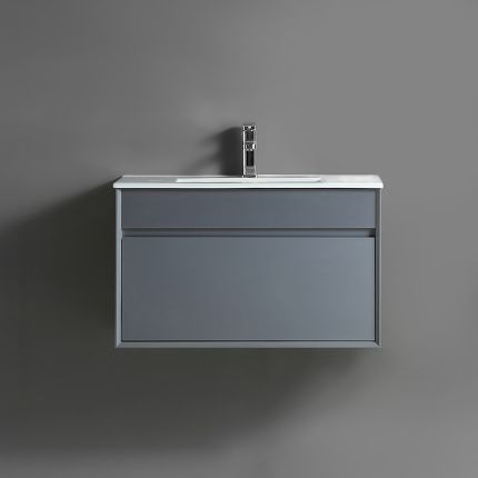 Badkamermeubel - Hangend Wastafelmeubel Waterdicht Modern met Wastafel | Keuze Afwerking | Bromley