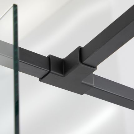 T-Verbindingsstuk voor Stabilisatiestangen Douchewanden - Zwart | Nox