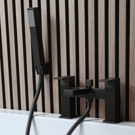 Badmengkraan met Handdouche - Zwart | Preto