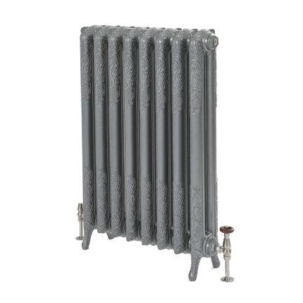 Gietijzeren Radiator 2 Koloms Antiek Zilver H. 95cm x Kies De Breedte| Charlotte