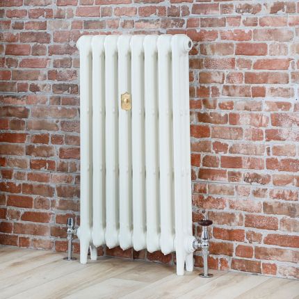 Gietijzeren Radiator Hoog Porseleinwit | H.66cm x Kies De Breedte | Mercury
