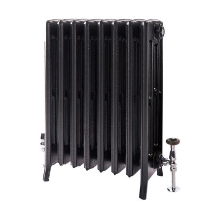 Gietijzeren Radiator 4-Koloms 66cm Hoog Antiek Grafiet | Kies de Breedte | Isabel