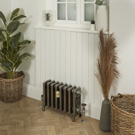 Gietijzeren Radiator 4 Kolommen 35,7cm Hoog Gepolijste Afwerking | Kies de Breedte | Isabel
