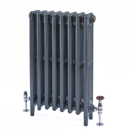 Gietijzeren Radiator 4-Koloms 76cm Hoog Antiek Zilver | Kies de Breedte | Mercury