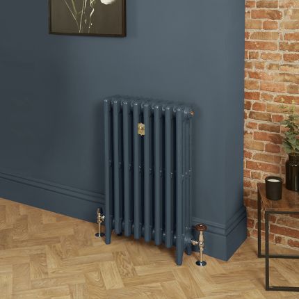 Gietijzeren Radiator 4 Kolommen 76cm Hoog - Hague Blue 30 van Farrow & Ball | Kies de Breedte | Mercury