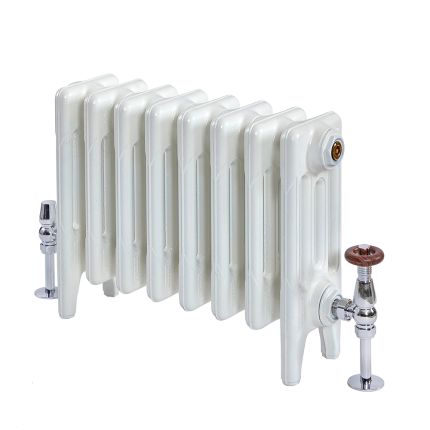 Gietijzeren Radiator 4-Koloms 56cm Hoog Porseleinwit | Kies de Breedte | Mercury
