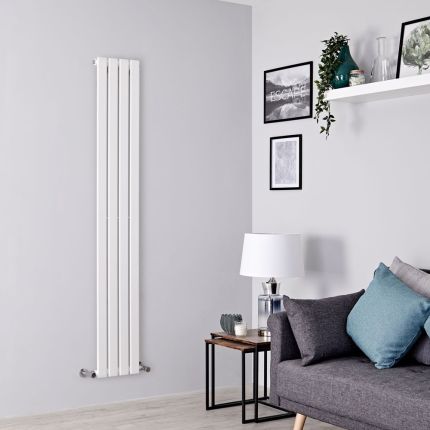 Verticale Design Radiator Enkel Paneel | Keuze Afmeting en Kleur | Delta