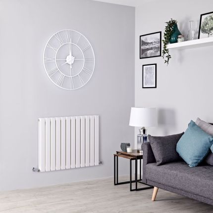 Design Radiator Horizontaal Wit | H. 63,5cm x Kies De Breedte | Delta