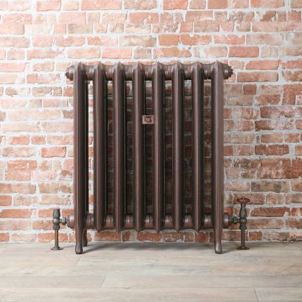 Gietijzeren Radiator Antiek Koper | 76cm Hoog x Kies de Breedte | Erté