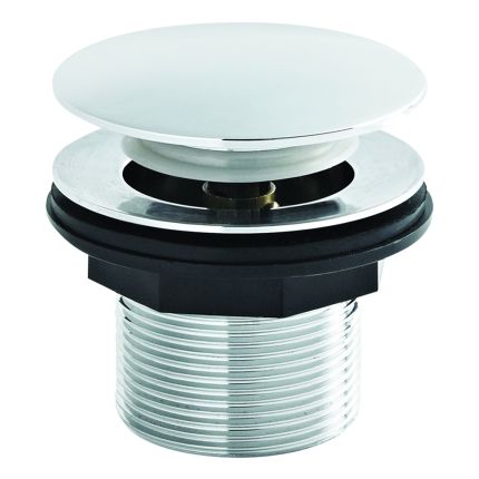 Afvoerplug met Drukknop voor Baden zonder Overloop Chroom | Select