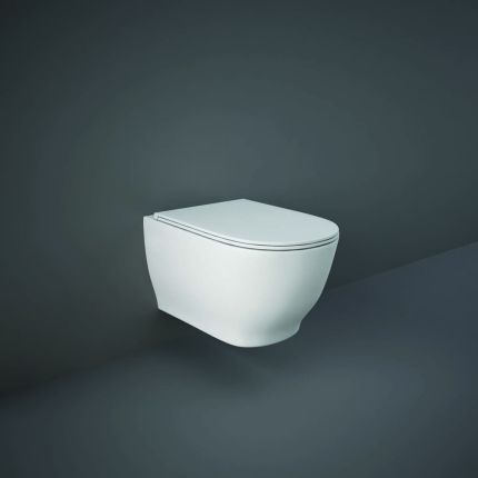 Toilet Hangend Modern met Softclose Toiletzitting Glanzend Wit | RAK Moon x Hudson Reed