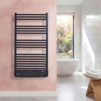 ECOSO Liora - Slimme elektrische handdoekradiator met ventilator - Keuze uit afmeting en afwerking