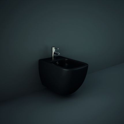 Hangend Vierkant Bidet - Mat Zwart | RAK Feeling x Hudson Reed