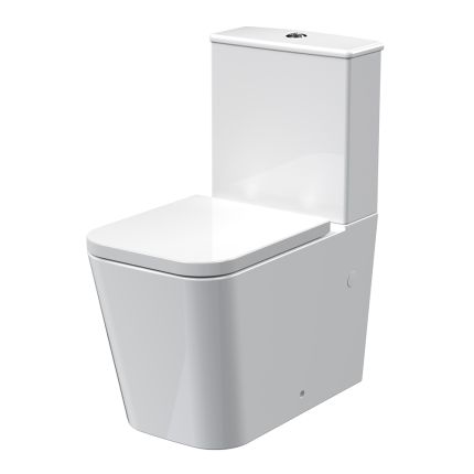 Duoblok Toilet Vierkant Modern met Soft-Close Toiletzitting