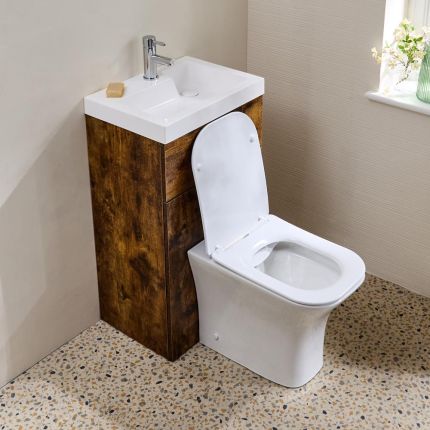 Avenham Toilet Fontein Combinatie Modern, Incl. WC-ombouw 50cm x 89cm met Reservoir | Keuze Afwerking | Cluo