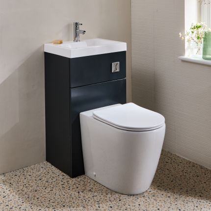 Brunswick Toilet Fontein Combinatie Modern, Incl. WC-ombouw 50cm x 89cm met Reservoir | Keuze Afwerking | Cluo