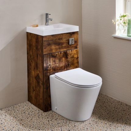 Colby Toilet Fontein Combinatie Modern, Incl. WC-ombouw 50cm x 89cm met Reservoir | Keuze Afwerking | Cluo
