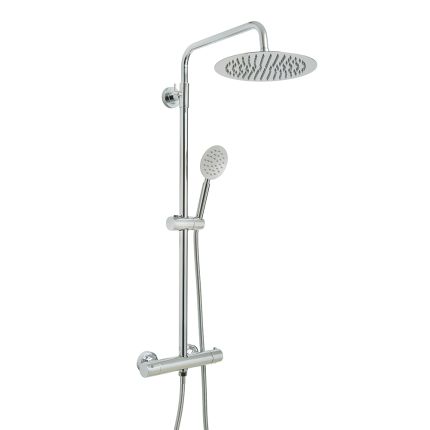 Douchekolom Thermostatisch Modern met Ronde Douchekop en Handdouche - Keuze Afwerking