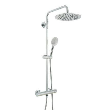 Douchekolom Thermostatisch Modern met Ronde Douchekop en Handdouche - Chroom | Como