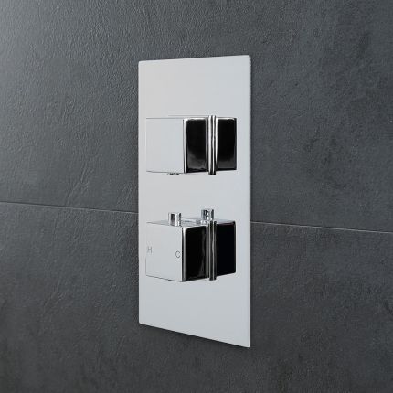 Inbouw Thermostaatkraan - 2-weg | Kubix