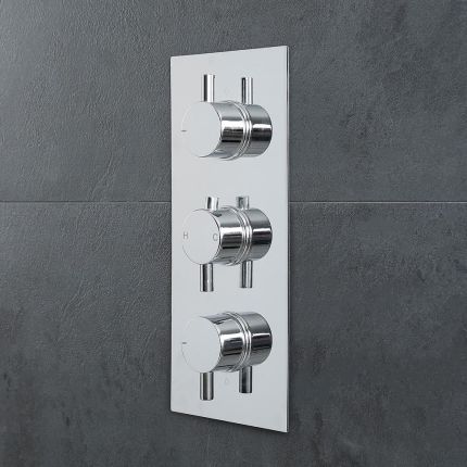 Douchekraan Thermostatisch Inbouw 2-Weg  Chroom | Como