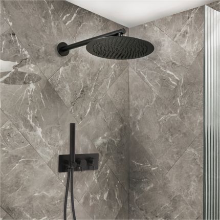 Thermostatische Inbouw Douchekraan 2-Weg met Omstel Incl. Douchekop en Handdouche - Modern | Keuze Afwerking | Otto