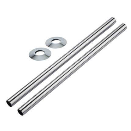 Radiatorbuizen met Rozetten Chroom