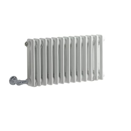 Elektrische Design Radiator Horizontaal 2 Kolommen Klassiek Wit 60,5 x 30cm Met Optionele WiFi-Thermostaat | Windsor