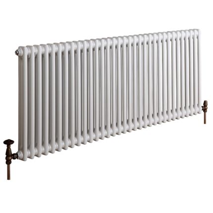 Kolomradiator CV Horizontaal 2-Koloms Klassiek 60cm x 150,5cm - Wit | Windsor