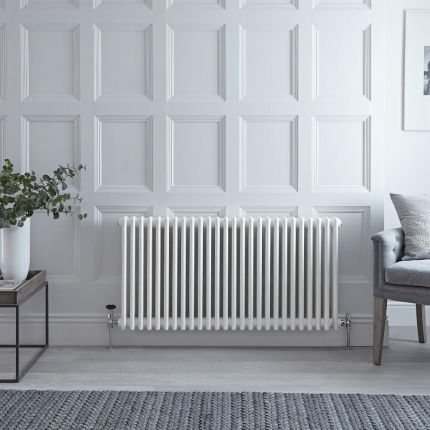 Kolomradiator CV Horizontaal 3-Koloms Klassiek 60cm x 119cm - Wit | Windsor