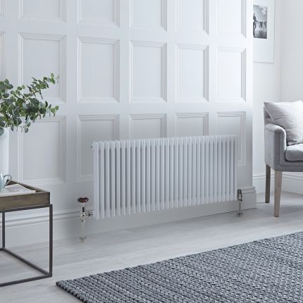 Kolomradiator CV Horizontaal 3-Koloms Klassiek 60cm x 141,5cm - Wit | Windsor