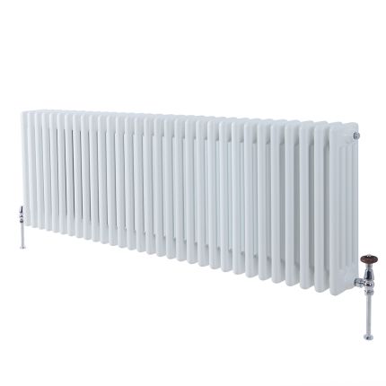 Kolomradiator CV Horizontaal 4-Koloms Klassiek 60cm x 141,5cm - Wit | Windsor