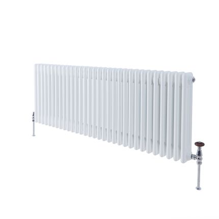 Kolomradiator CV Horizontaal 3-Koloms Klassiek 50cm x 141,5cm - Wit | Windsor