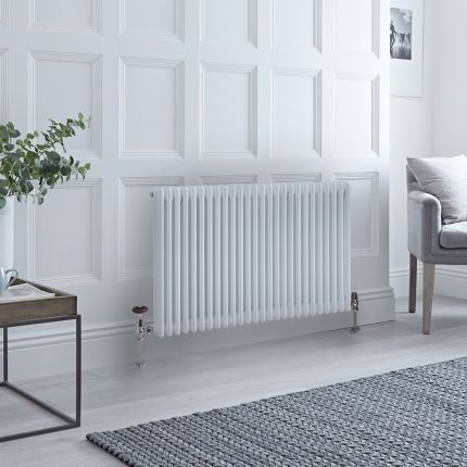 Kolomradiator CV Horizontaal 3-Koloms Klassiek 75cm x 119cm - Wit | Windsor