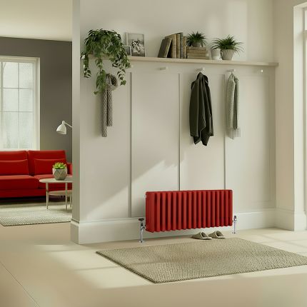 Horizontale Radiator Klassiek 4-Koloms| Keuze Afmeting en Keuze uit Verschillende Heldere Kleuren | Windsor