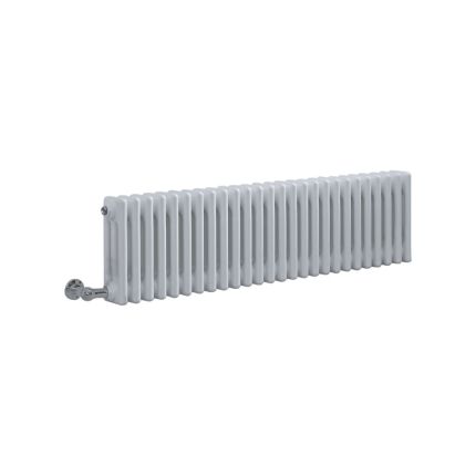 Kolomradiator Elektrisch Horizontaal Klassiek Wit 119 x 30cm Met Optionele WiFi-Thermostaat | Windsor