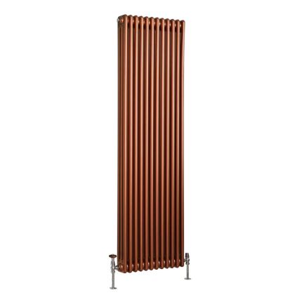 Kolomradiator Verticaal Koper Metallic Keuze Afmeting | Windsor