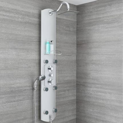 Thermostatisch Douchepaneel met Planchet Hoek- en wandmontage | Arcan