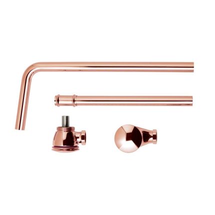 Badafvoercombinatie: Overloop en Pop-Up Afvoerplug - Koper