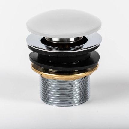 Pop-Up Afvoerplug voor Wastafel zonder Overloop - Wit