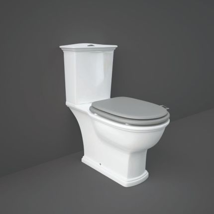 Duoblok Toilet Klassiek met Stortbak met Dubbele Spoeling | Keuze Afwerking Toiletzitting | RAK Washington x Hudson Reed