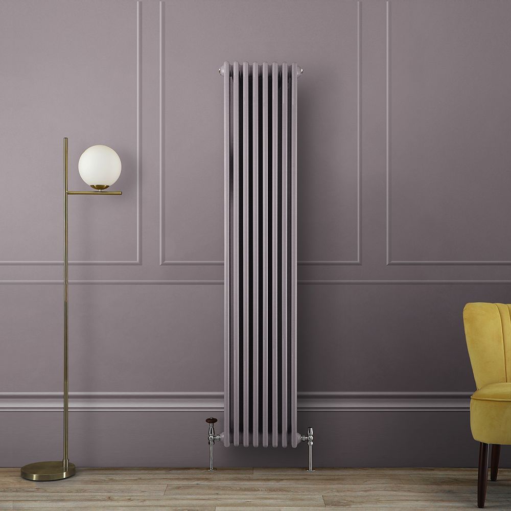 Kolomradiator Verticaal 180cm Klassiek 3-kolommen Paars (Dahlia Purple) | Kies de Afmeting | Windsor