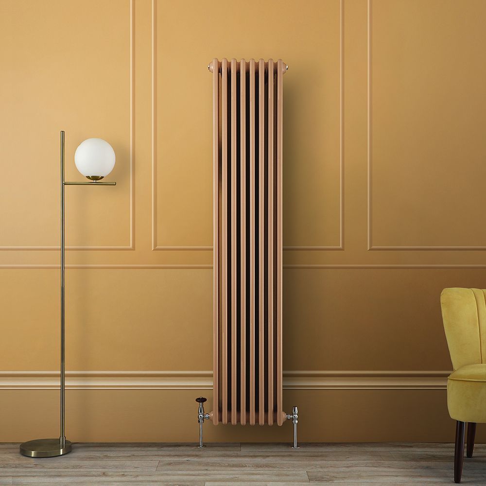 Kolomradiator Verticaal 180cm Klassiek 3-kolommen Geel (Autumn Yellow) | Kies de Afmeting | Windsor